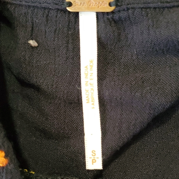 Free People Purple Embellished Tank Top with Tie Front - Picture 15 of 16